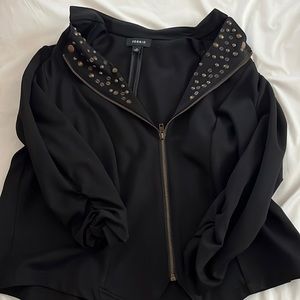 Torrid STUDDED ZIP-FRONT JACKET